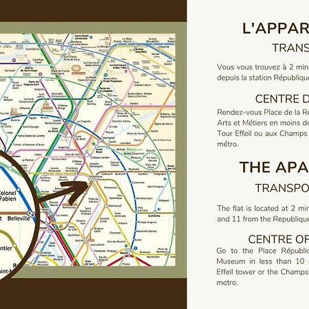Appart 4Pers#1 Bedroom#Republique#Paris 3 Kültér fotó